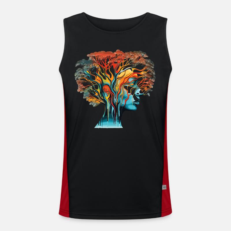 Illusion d’optique Head-Tree Débardeur respirant contrasté Homme 