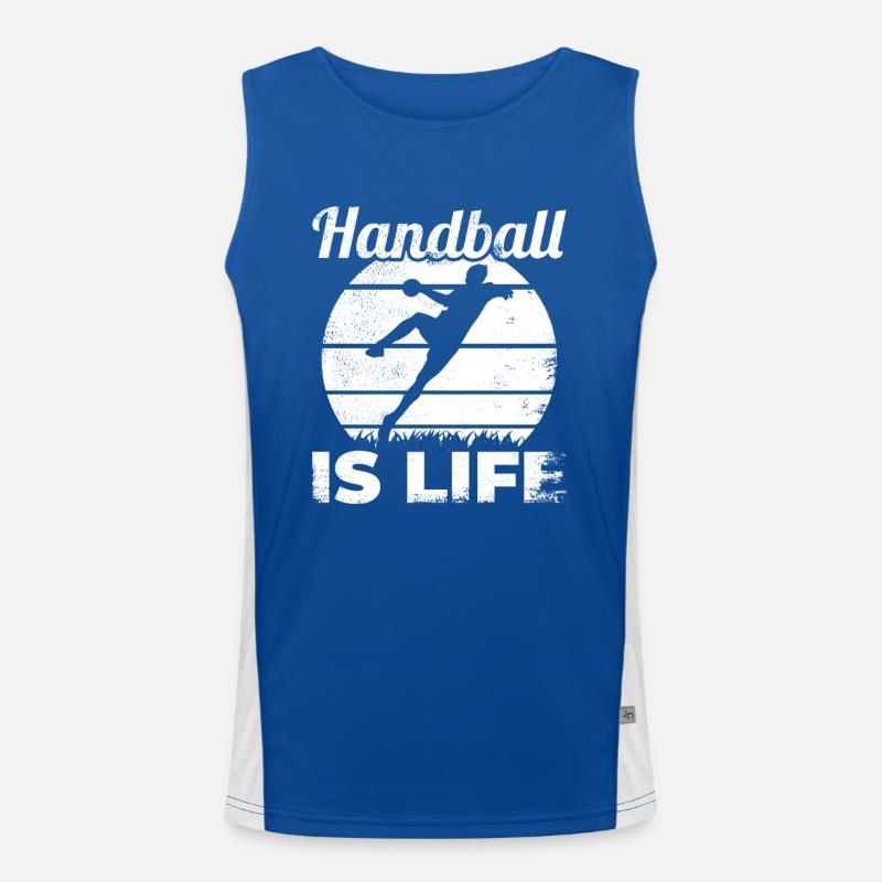 Handball player love Men's Functional Contrast Tank Top 