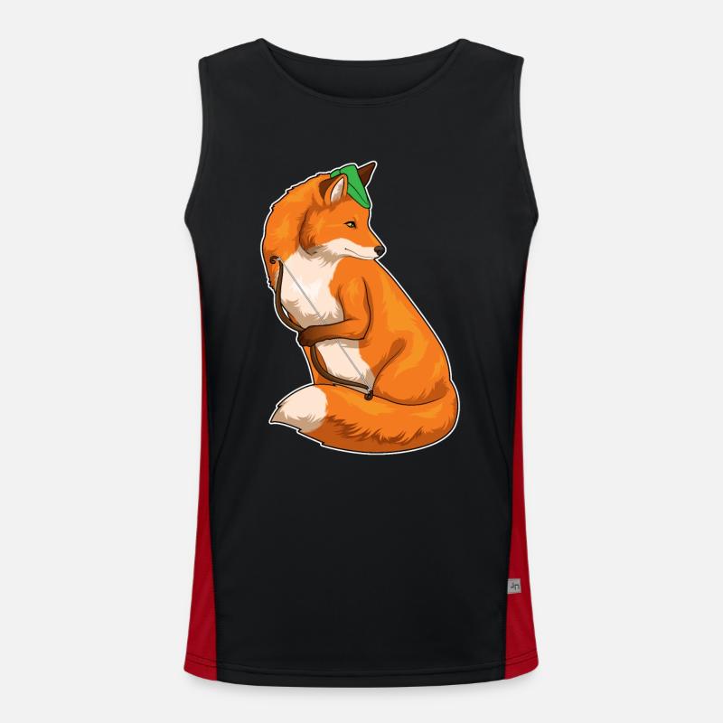 Fox Archer Bow - Men's Functional Contrast Tank Top  - black/red