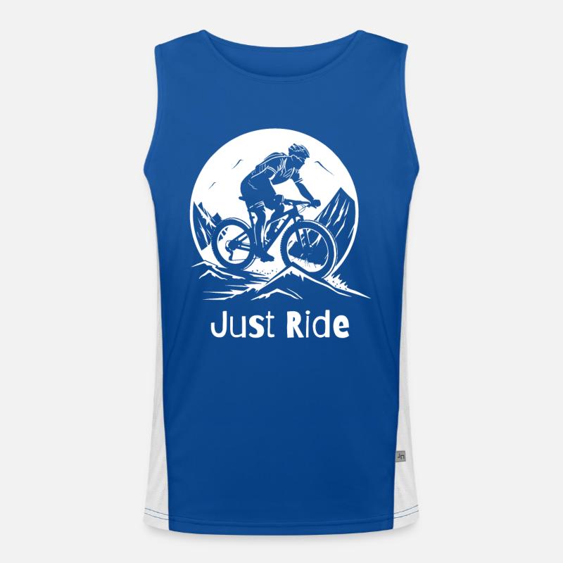 easy mountain biking Men's Functional Contrast Tank Top 