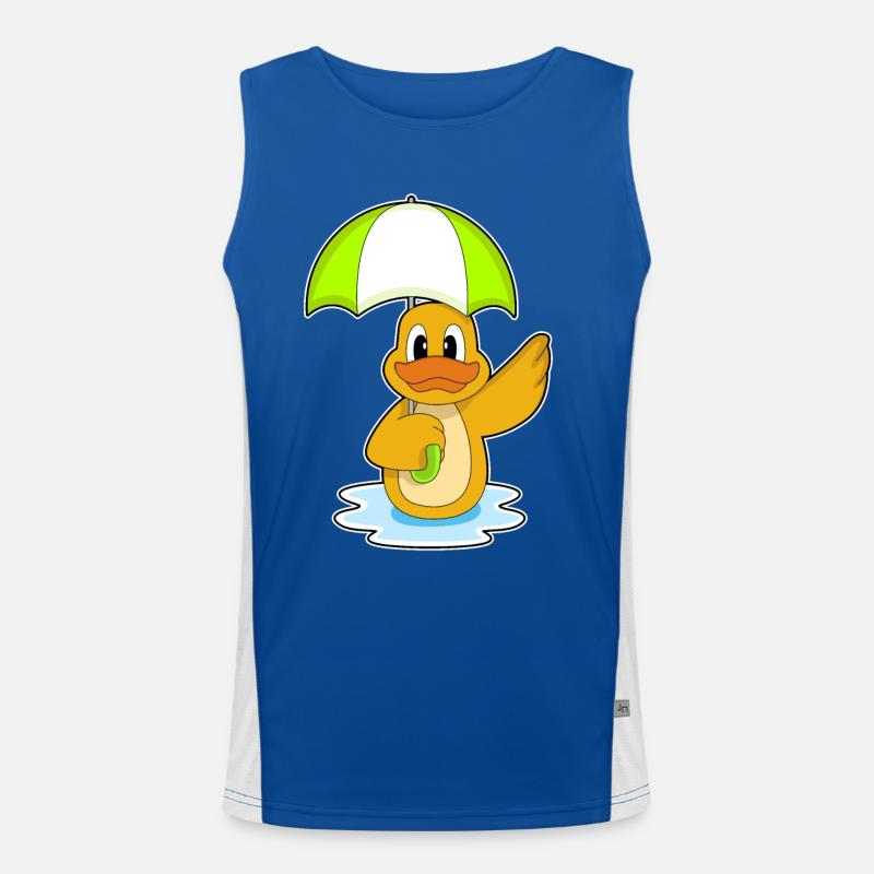 Duck Umbrella Men's Functional Contrast Tank Top 