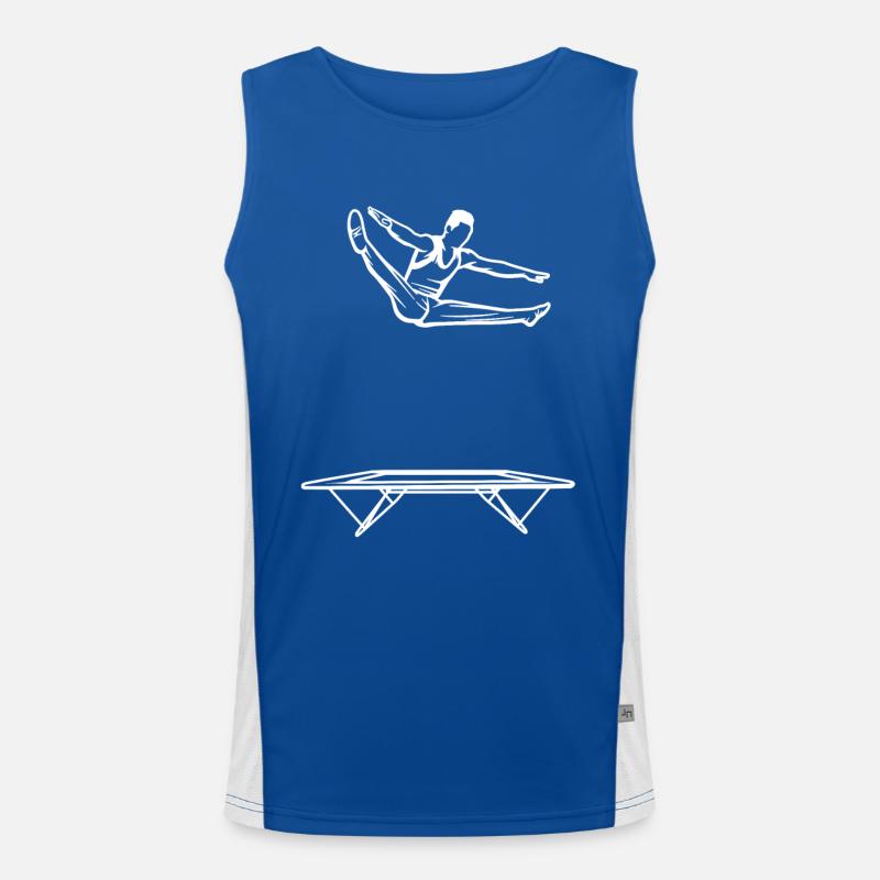 Trampolinspringer Junge Funktionelles Kontrast-Tank Top für Männer 