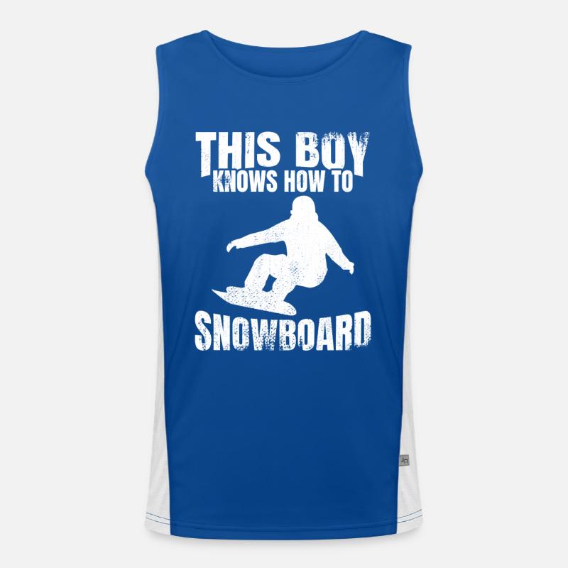 Snowboarding Junge Funktionelles Kontrast-Tank Top für Männer 