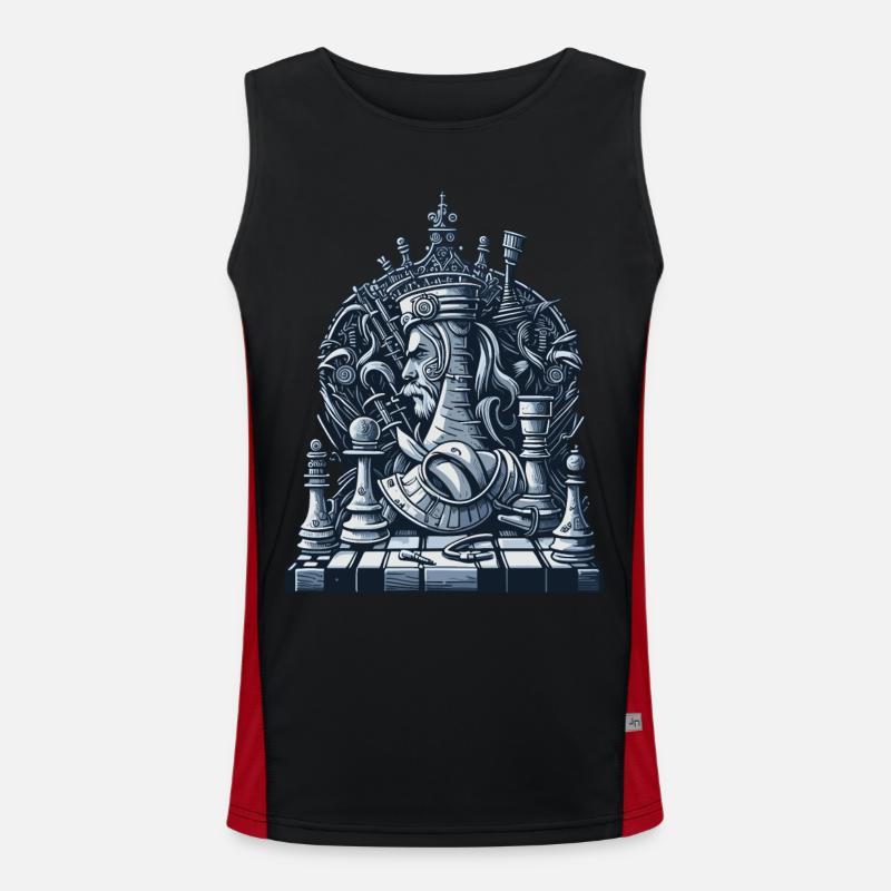 Chessboard Men's Functional Contrast Tank Top 