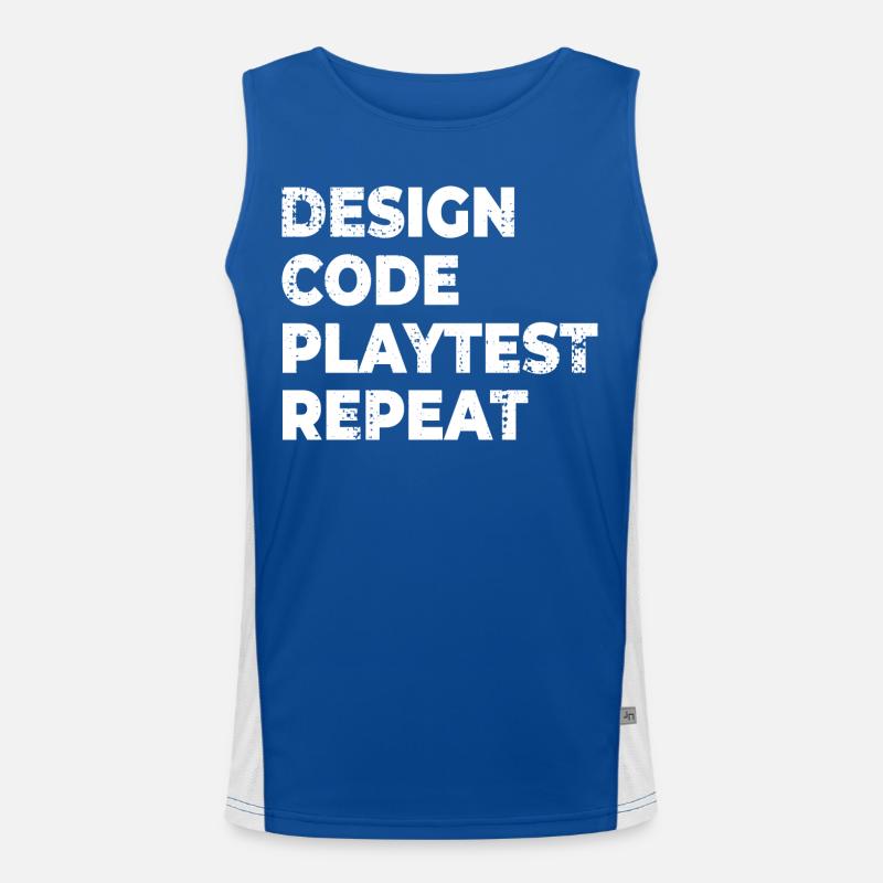 Game Development Progress Men's Functional Contrast Tank Top 