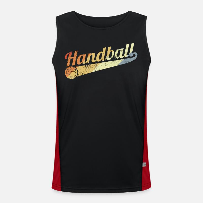 Vintage Handball Men's Functional Contrast Tank Top 