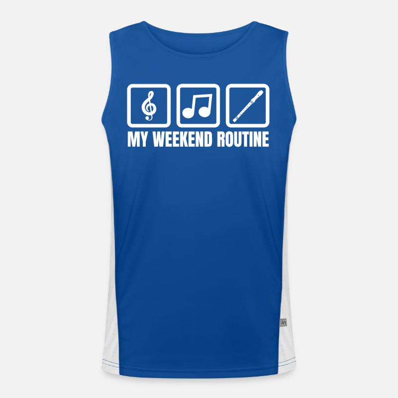 Meine Wochenendroutine Funktionelles Kontrast-Tank Top für Männer 