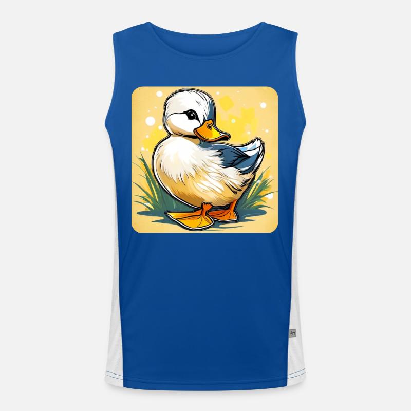 Mignon petit canard Débardeur respirant contrasté Homme 