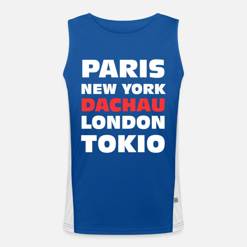 Dachau Geschenk Funktionelles Kontrast-Tank Top für Männer 