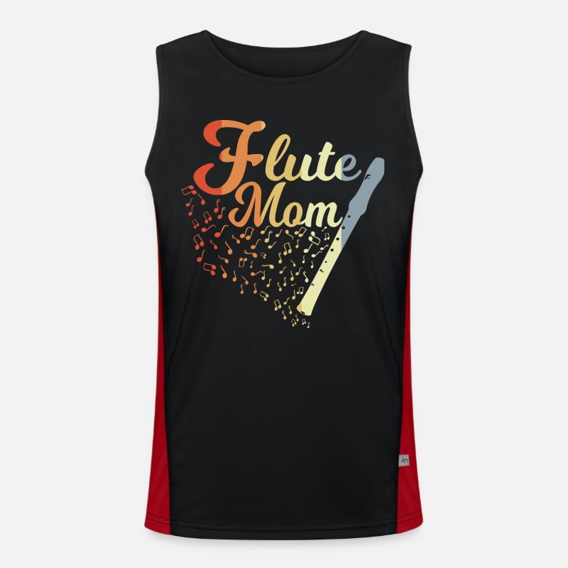 Flöte Mutter Funktionelles Kontrast-Tank Top für Männer 