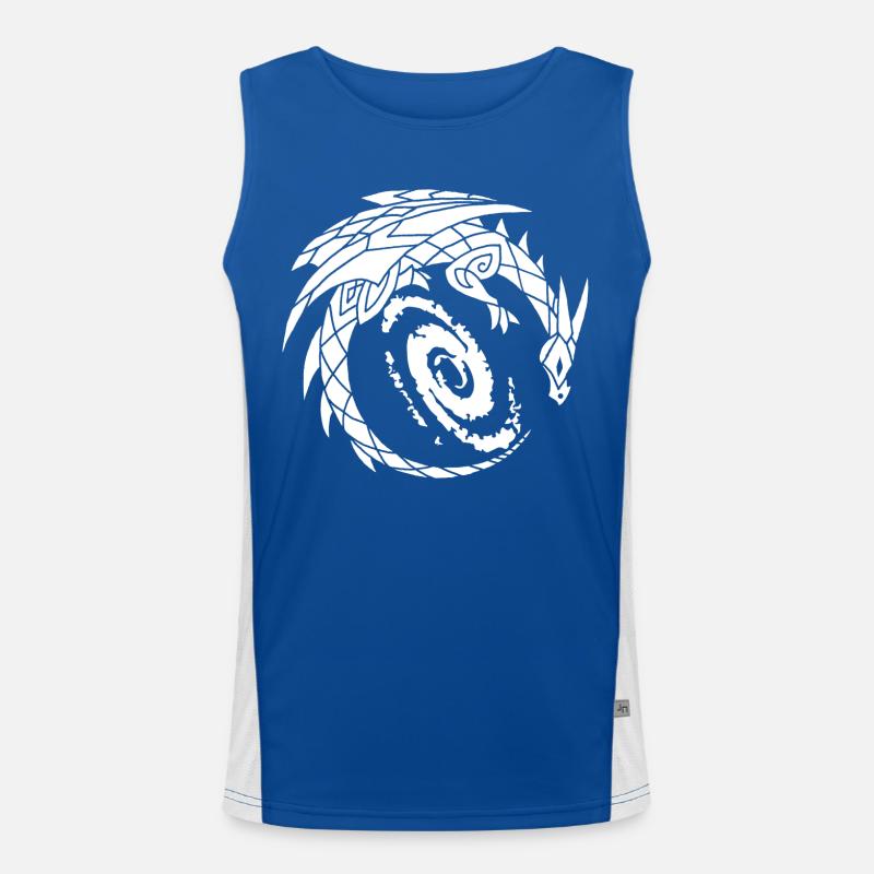 Galactic Dragon Men's Functional Contrast Tank Top 