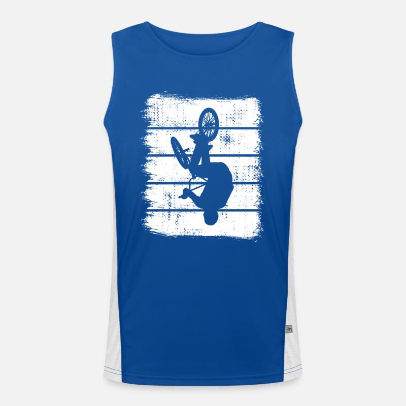 BMX Sketch Men's Functional Contrast Tank Top 