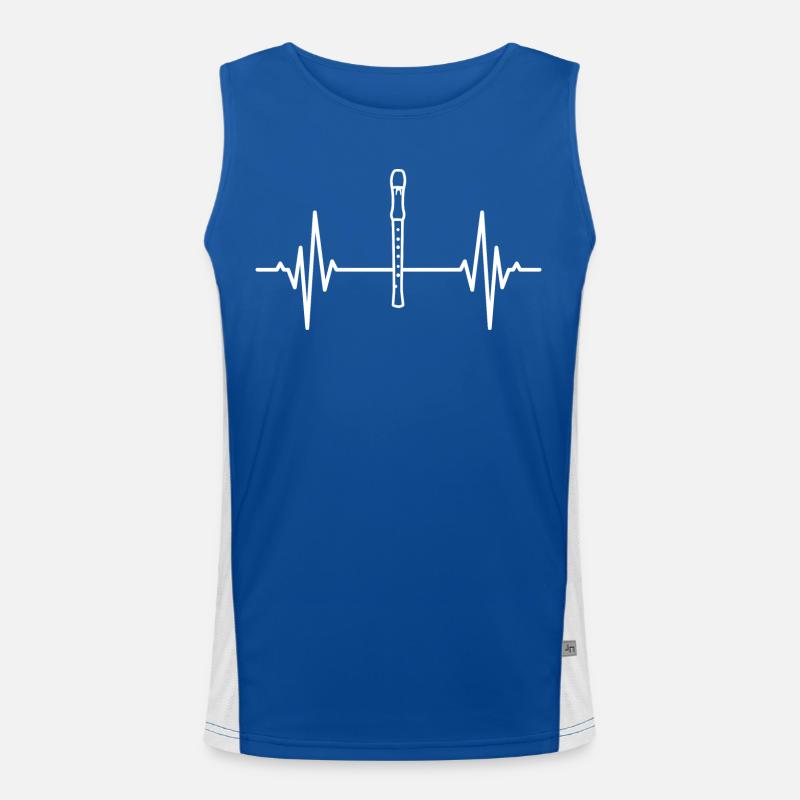 Flute palpitations Men's Functional Contrast Tank Top 