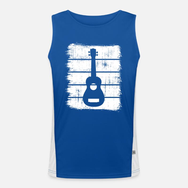Dessin de ukulélé Débardeur respirant contrasté Homme 