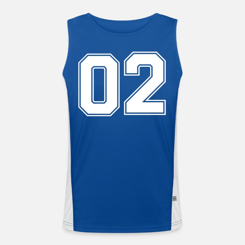 Nummer zwei 2 Funktionelles Kontrast-Tank Top für Männer 