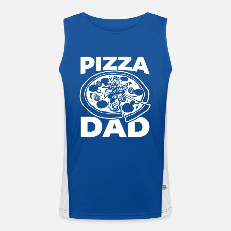 Pizza Papa Funktionelles Kontrast-Tank Top für Männer 
