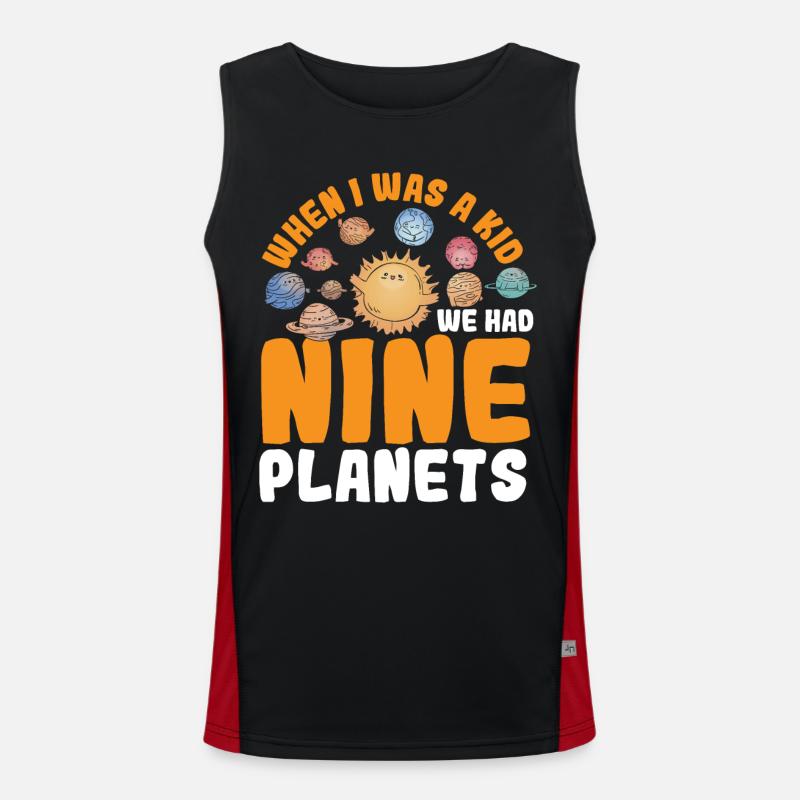 Astrologie Als ich ein Kind war, hatten wir neun Funktionelles Kontrast-Tank Top für Männer 