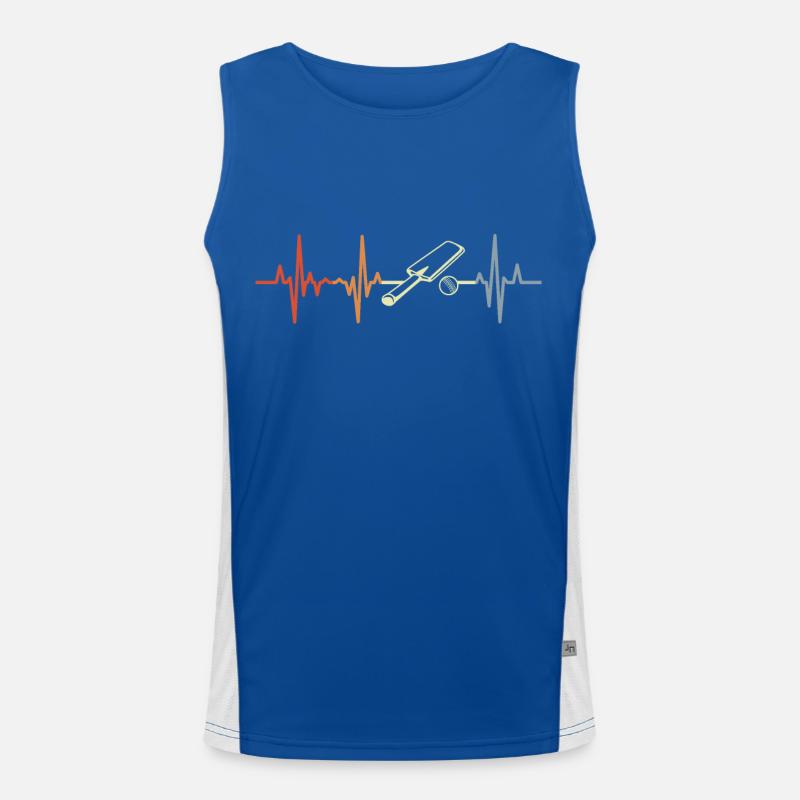 Palpitations de coeur de grillon vintage Débardeur respirant contrasté Homme 