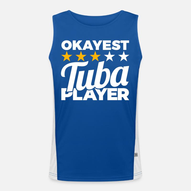 Average tuba player Men's Functional Contrast Tank Top 