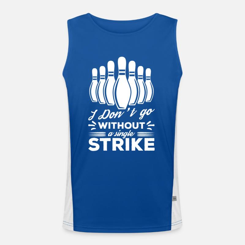I Don't Go Without A Single Strike Funktionelles Kontrast-Tank Top für Männer 
