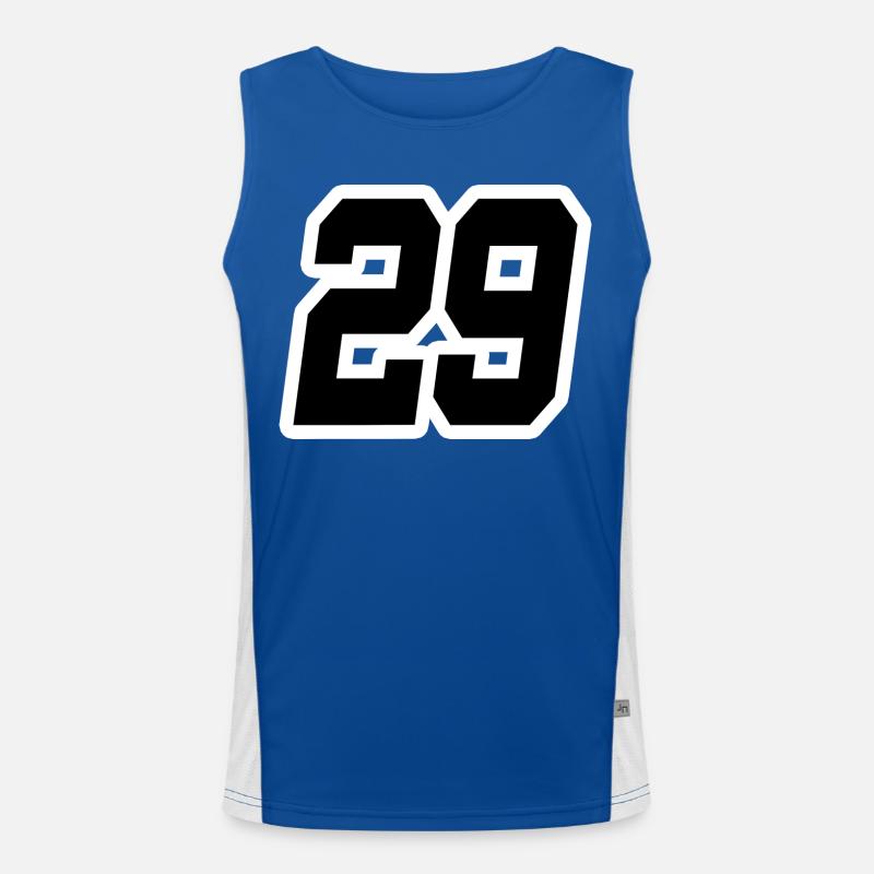 NUMMER NEUNUNDZWANZIG 29 Funktionelles Kontrast-Tank Top für Männer 