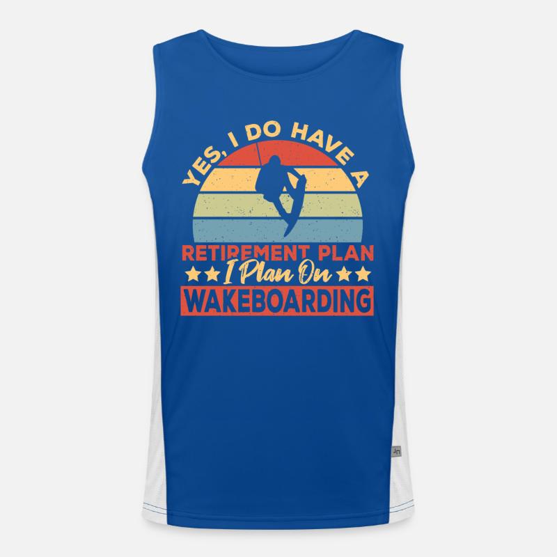 Plan de retraite Wakeboarder Wakeboard Débardeur respirant contrasté Homme 