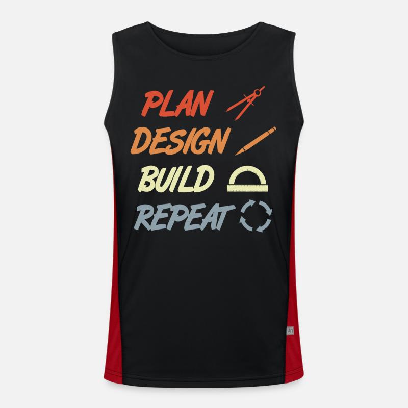 Architects schedule Men's Functional Contrast Tank Top 