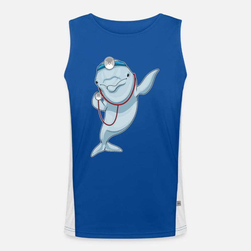 Stéthoscope Dolphin Doctor Débardeur respirant contrasté Homme 