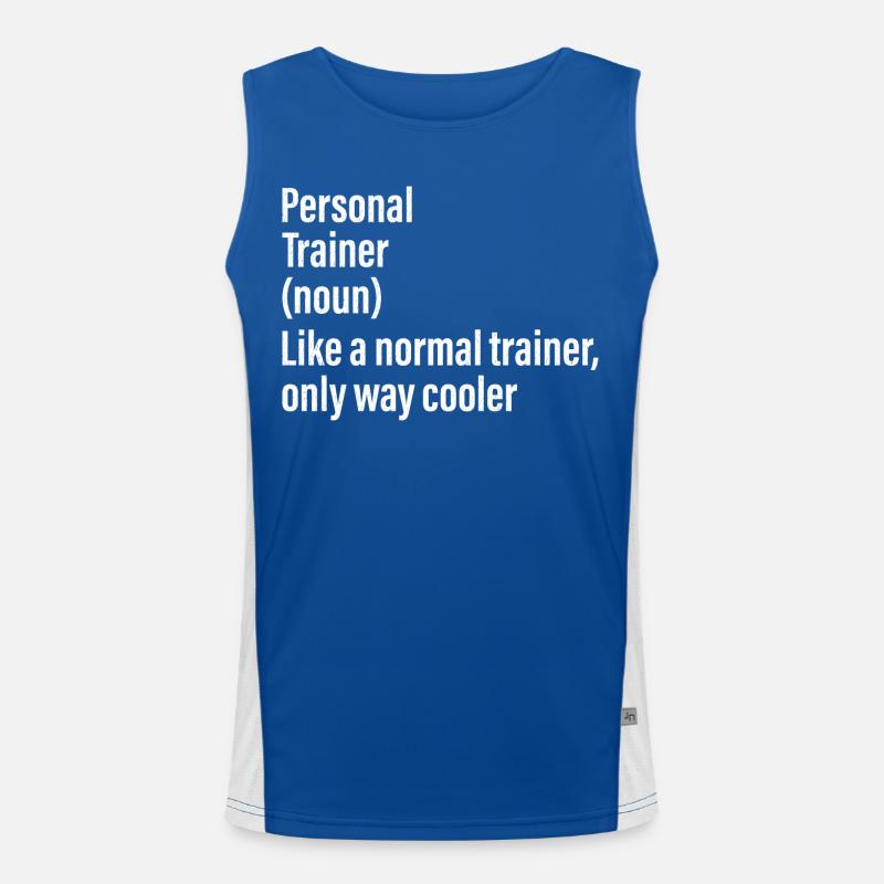 Personal Trainer Substantiv Lustiges Hemd Funktionelles Kontrast-Tank Top für Männer 