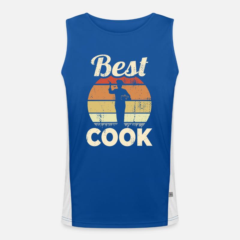 Cooking lover Men's Functional Contrast Tank Top 