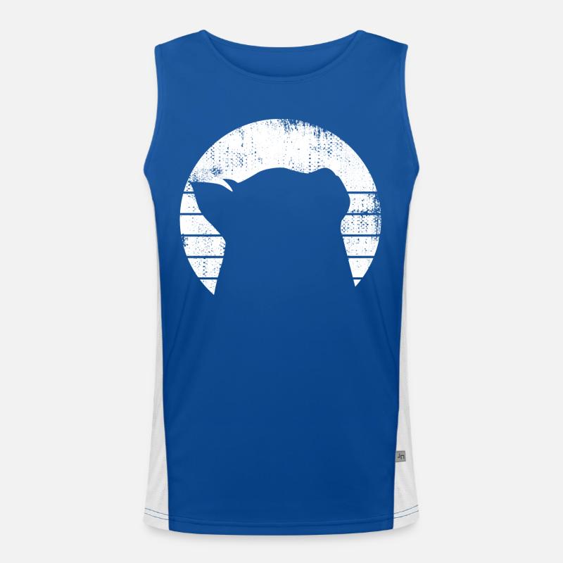 Dessin de chat Débardeur respirant contrasté Homme 