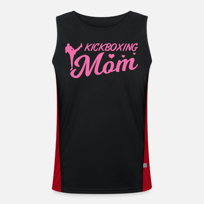Maman kickboxeuse Débardeur respirant contrasté Homme 