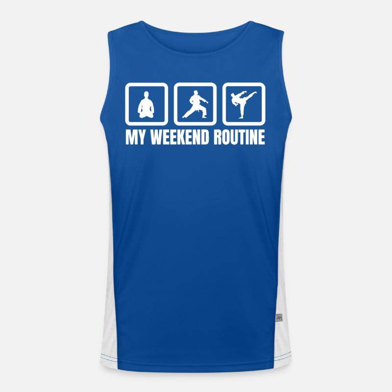 Week-end de karaté Débardeur respirant contrasté Homme 