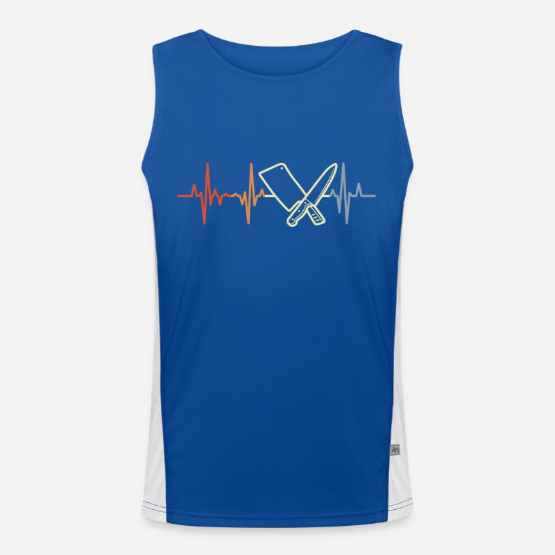 Butcher Cleaver Pulse Beat Men's Functional Contrast Tank Top 