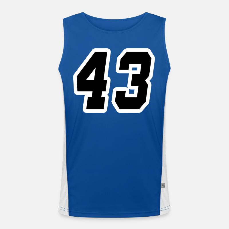 Nummer dreiundvierzig 43 Funktionelles Kontrast-Tank Top für Männer 