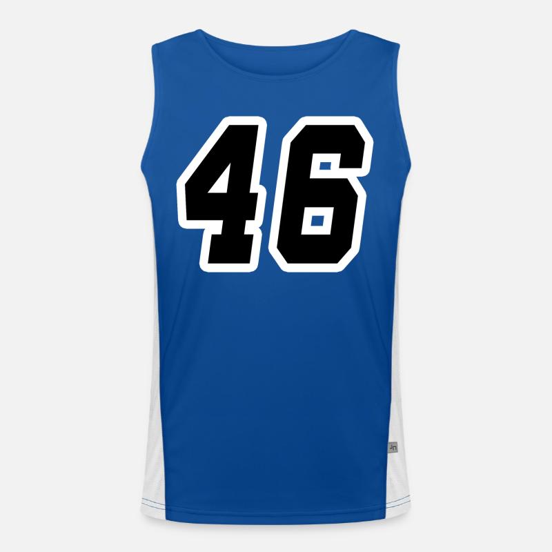 Nummer sechsundvierzig 46 Funktionelles Kontrast-Tank Top für Männer 