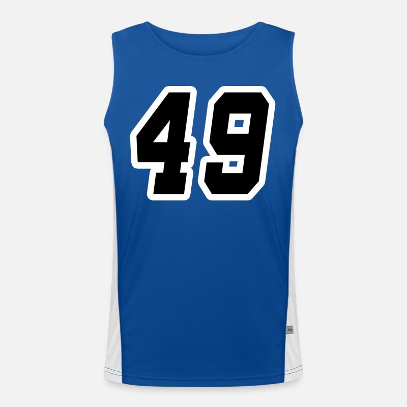 Nummer neunundvierzig 49 Funktionelles Kontrast-Tank Top für Männer 