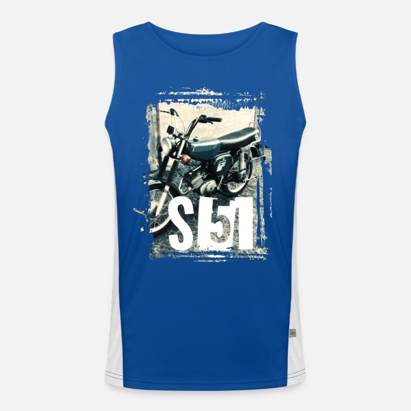 S51 - Grün Funktionelles Kontrast-Tank Top für Männer 