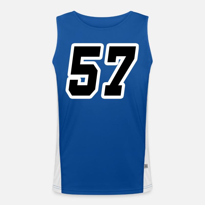 Nummer siebenundfünfzig 57 Funktionelles Kontrast-Tank Top für Männer 