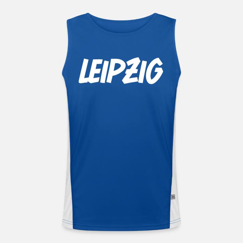 Leipzig Funktionelles Kontrast-Tank Top für Männer 