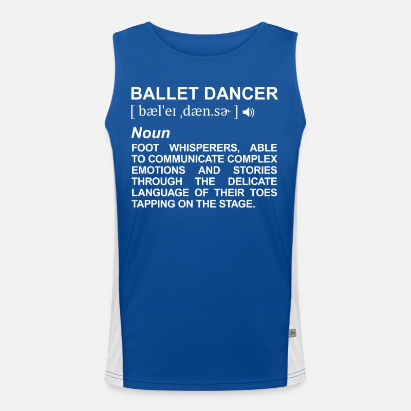 Balletttänzer Definition Funktionelles Kontrast-Tank Top für Männer 