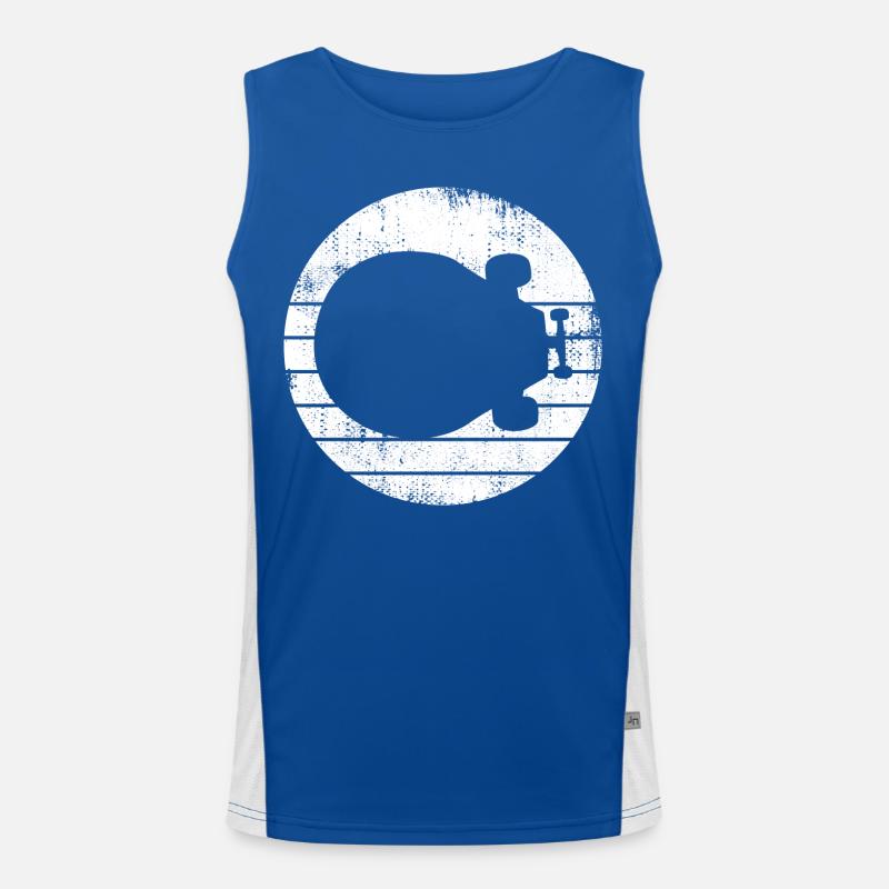 Skateboard Drawing Men's Functional Contrast Tank Top 