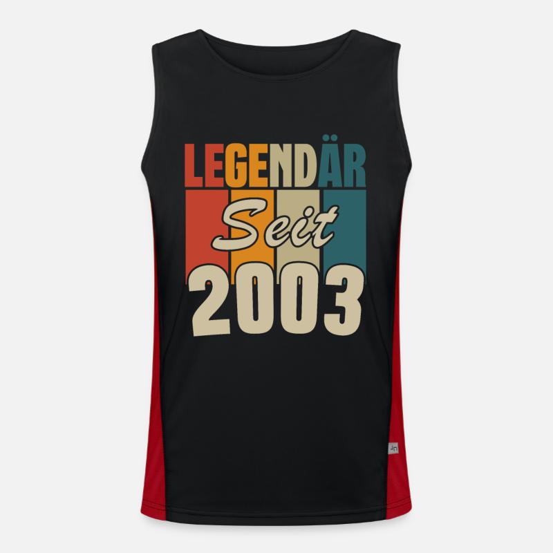 Legendär seit 2003 Funktionelles Kontrast-Tank Top für Männer 