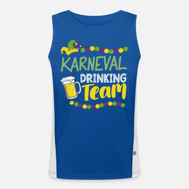 Karneval Trinking Team Kölsch Alaaf Funktionelles Kontrast-Tank Top für Männer 