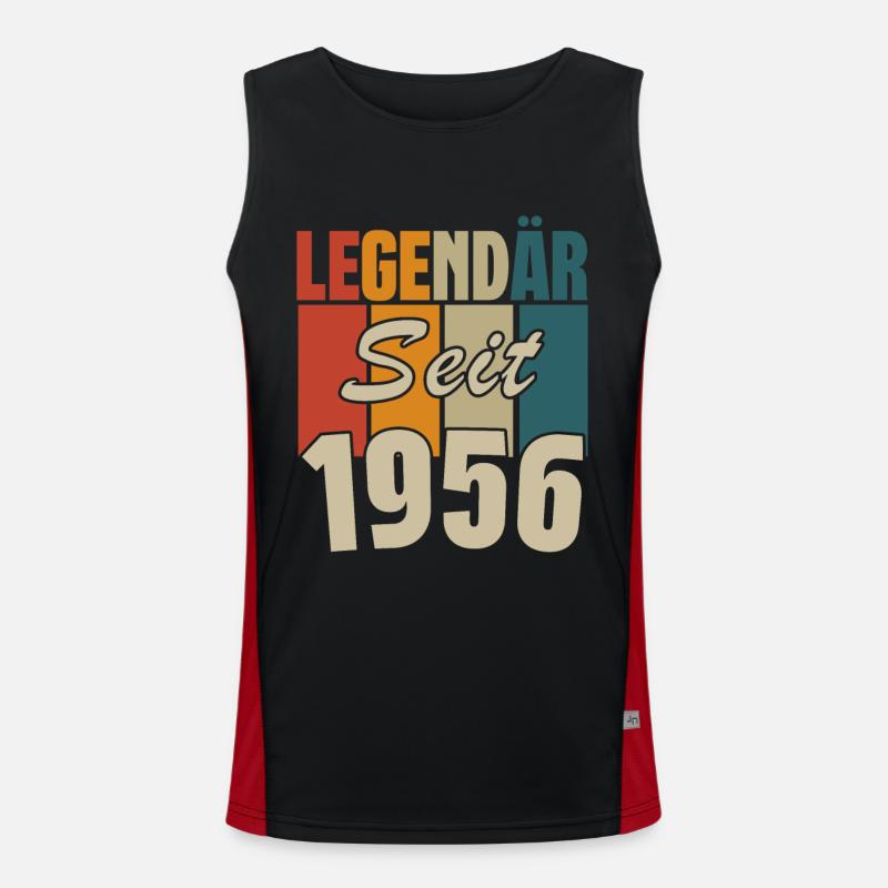 Legendär seit 1956 Funktionelles Kontrast-Tank Top für Männer 