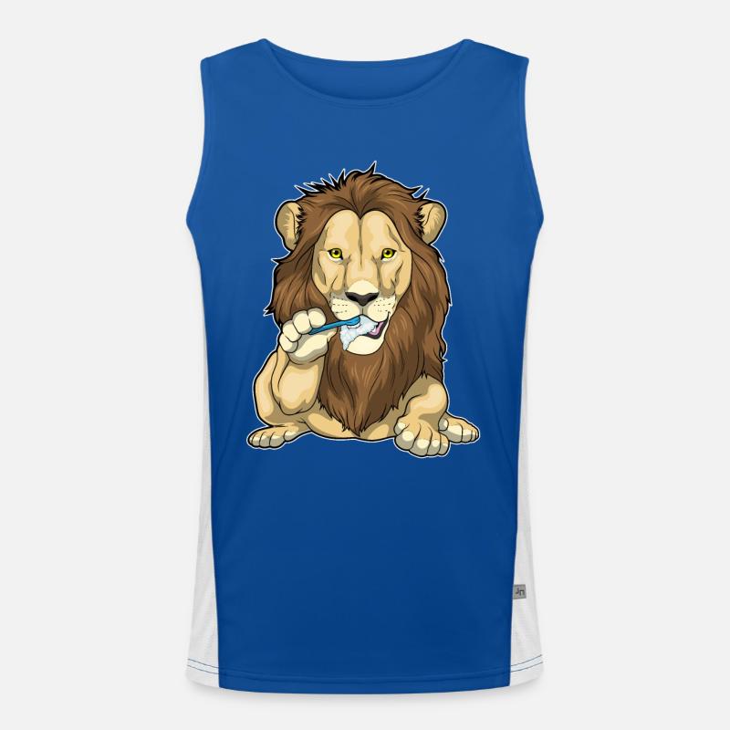 Brosse à dents Lion Brushing Débardeur respirant contrasté Homme 