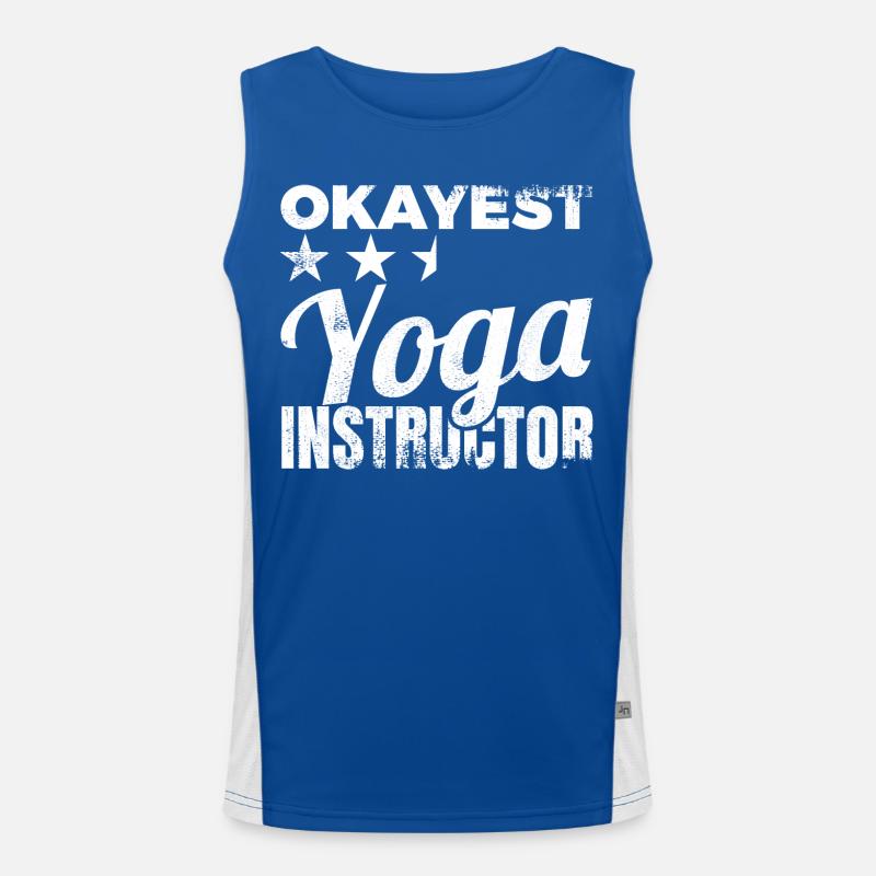 Durchschnittlicher Yogalehrer Funktionelles Kontrast-Tank Top für Männer 