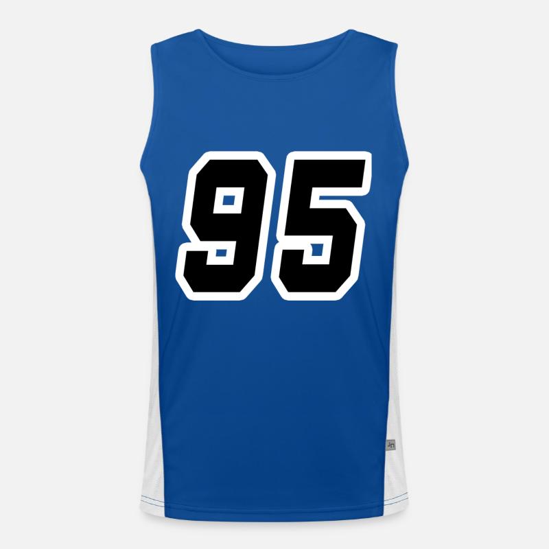 Nummer fünfundneunzig 95 Funktionelles Kontrast-Tank Top für Männer 