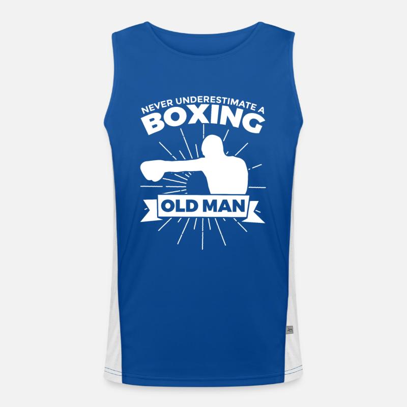 Boxen Großvater Funktionelles Kontrast-Tank Top für Männer 