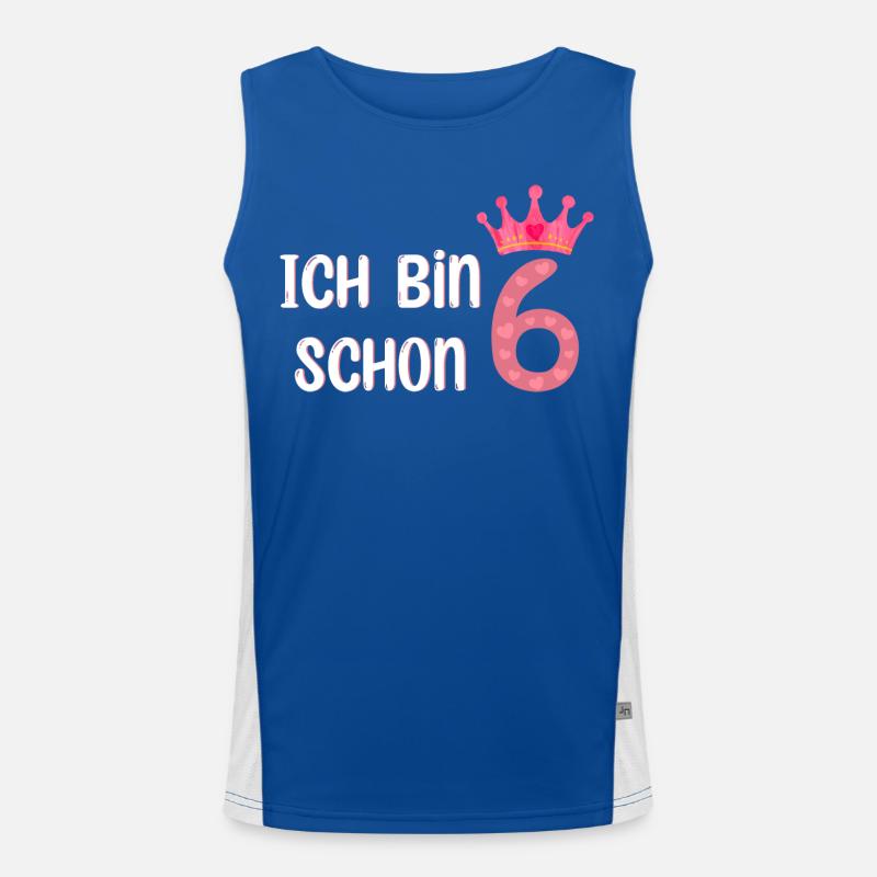 Ich Bin Schon 6 Funktionelles Kontrast-Tank Top für Männer 